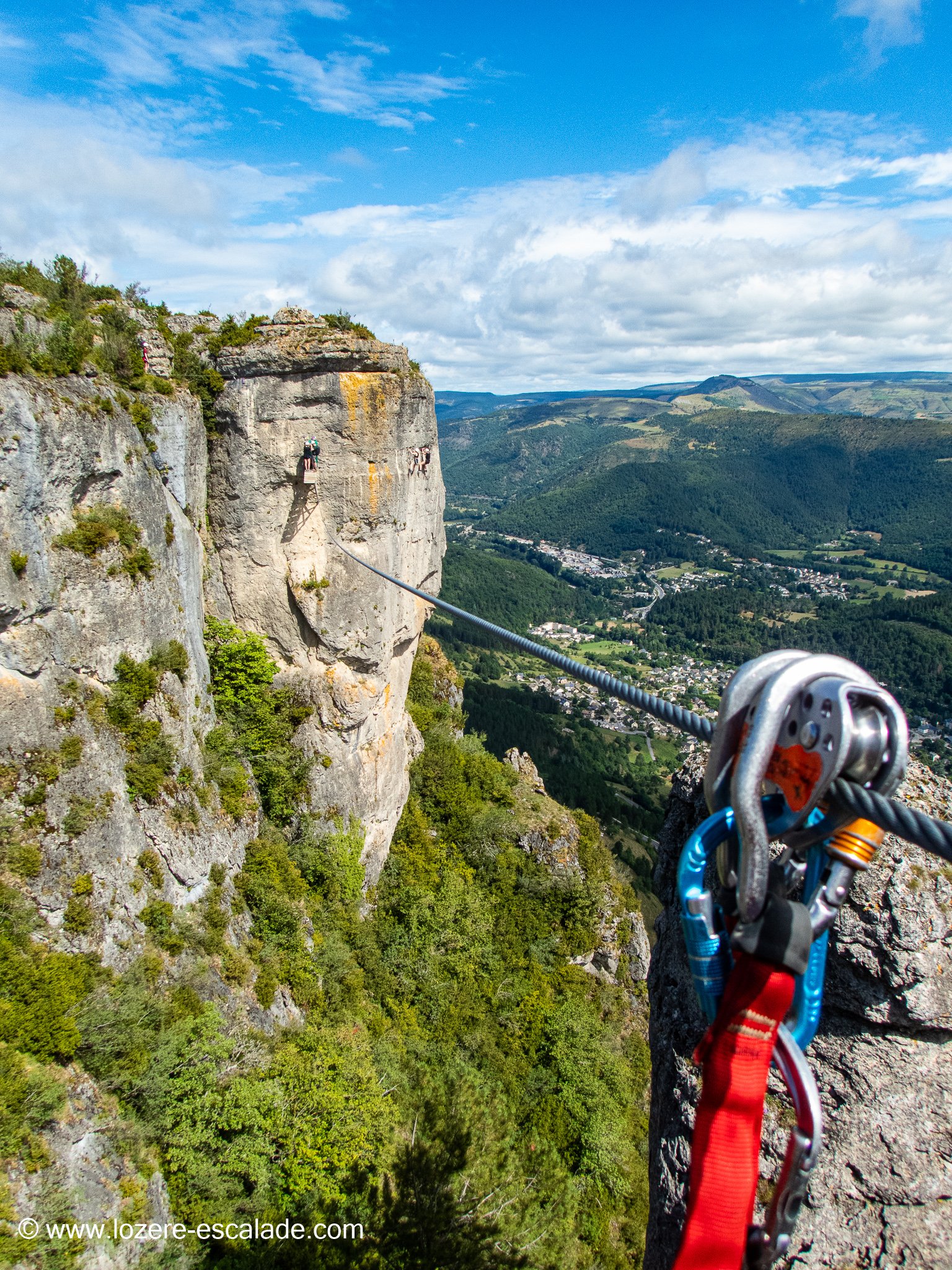 tyrolienne via ferrata de Florac